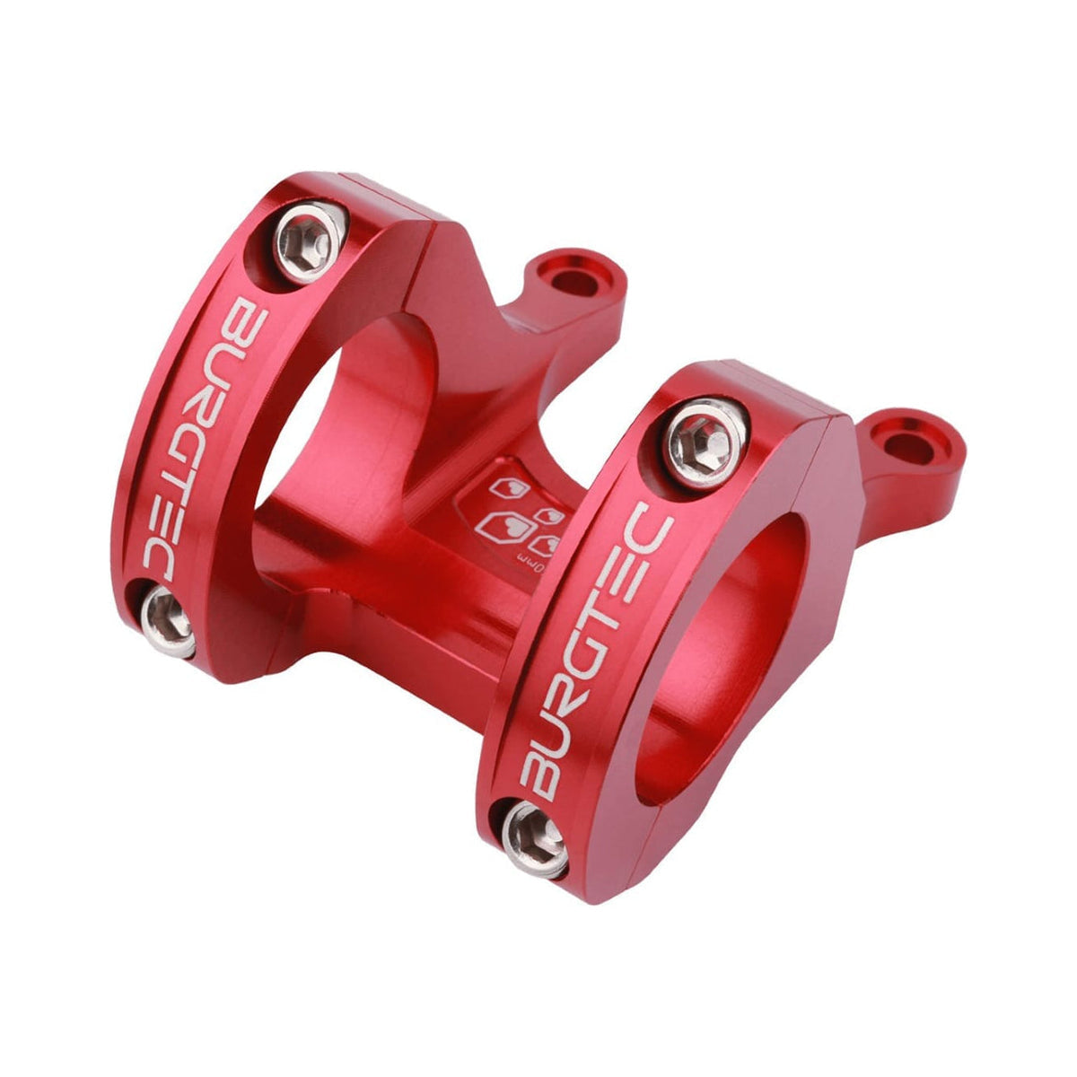 Vorbau BURGTEC Direct Mount MK3 Rot — Hauptansicht auf weißem Hintergrund