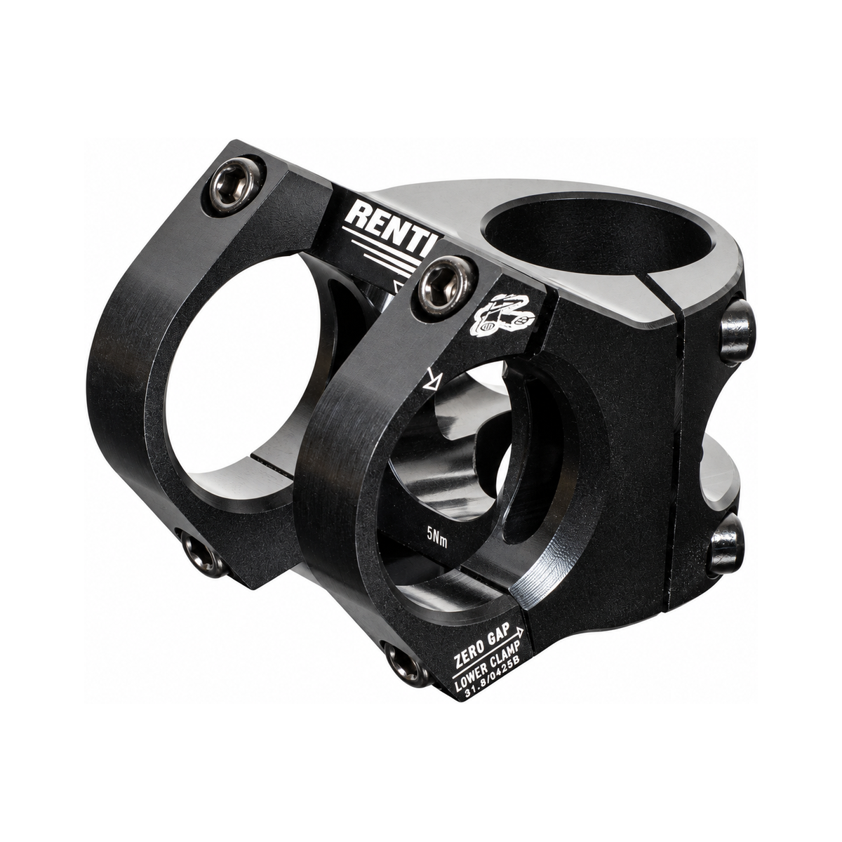 Vorbau RENTHAL APEX V2 Schwarz — Hauptansicht auf weißem Hintergrund