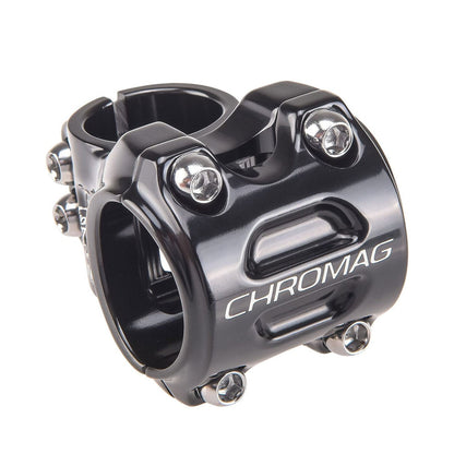 Vorbau CHROMAG HIFI V2 0° Schwarz — Hauptansicht auf weißem Hintergrund