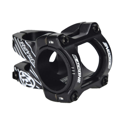 Vorbau REVERSE COMPONENTS BLACK ONE D-2 Schwarz/Weiß — Hauptansicht auf weißem Hintergrund