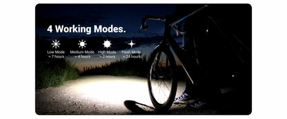 COOSPO Pixel 900 Frontleuchte mit Garmin-GoPro-Halterung