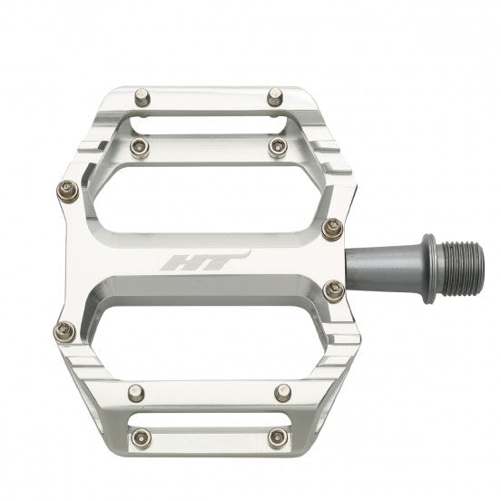 Flache BMX-Pedale HT COMPONENTS AR09SX Silber