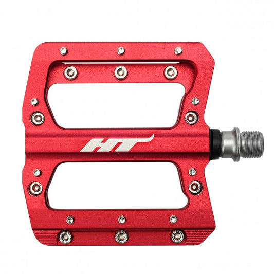 Pedale flach HT COMPONENTS NANO AN14A Rot