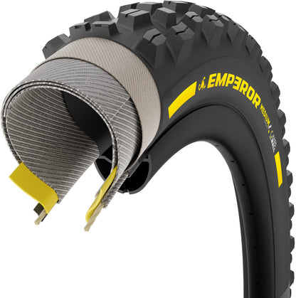 PIRELLI SCORPION EMPEROR Reifen 29x2.50 Supersoft DH+Wall Tubeless Ready Faltreifen Schwarz/Gelb Team Edition