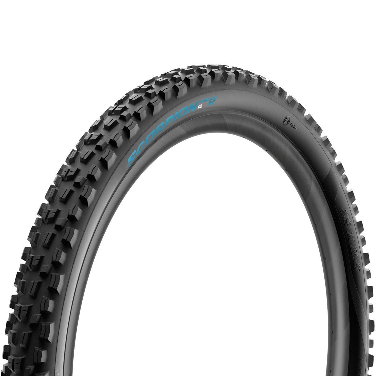 PIRELLI SCORPION ENDURO M Farbedition Reifen 29x2.60 HardWall Tubeless Ready Faltreifen Schwarz/Petronas-Türkis