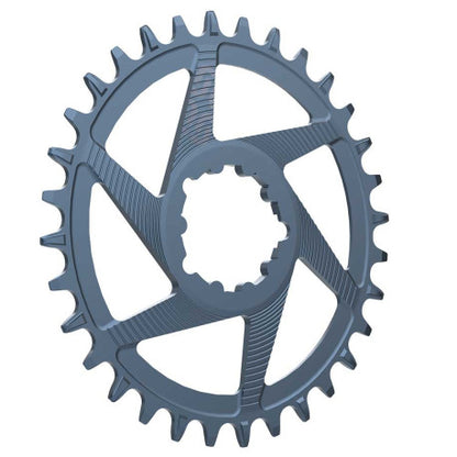 Einfach-Kettenblatt E-THIRTEEN HELIX RACE 11/12V Direct Mount SRAM Boost Offset 3mm Grau