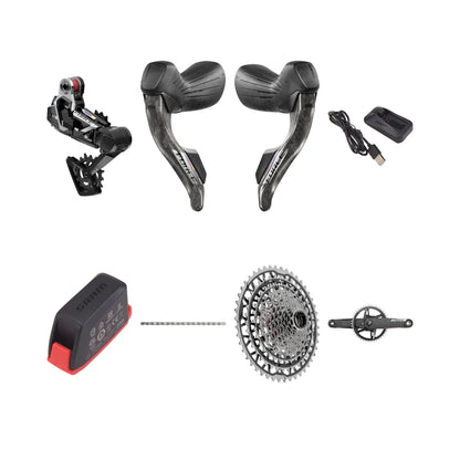 Gruppe SRAM FORCE AXS XPLR E1 1x13V Leistungsmesser