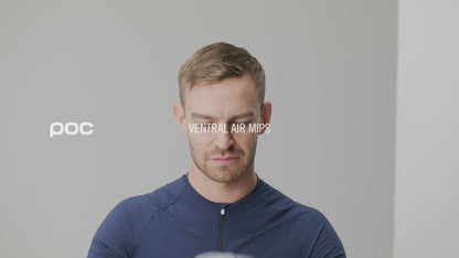 Rennradhelm POC VENTRAL AIR MIPS Schwarz/Orange Fluo Matt