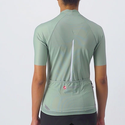 Trikot CASTELLI ENDURANCE W Damen Kurzarm Grün