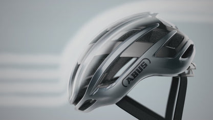 Rennradhelm ABUS AIRBREAKER 2.0 Shiny Weiß