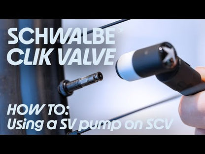 2er-Set Tubeless-Ventile SCHWALBE CLIK VALVE 60 mm Schwarz