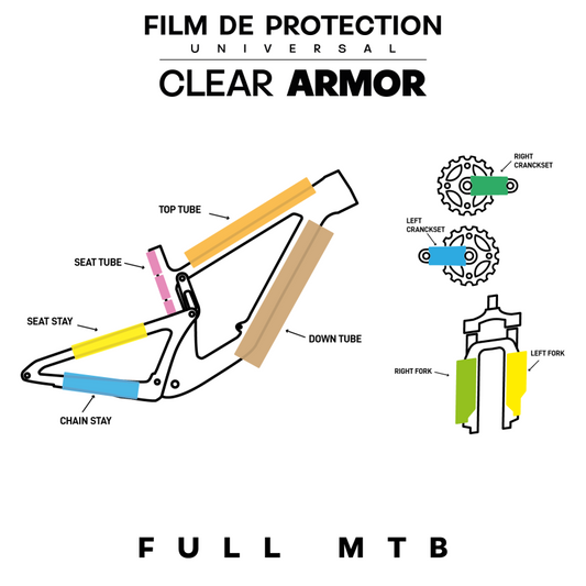 Protection de Cadre MONKEY'S SAUCE FULL UNIVERSAL MTB Brillant