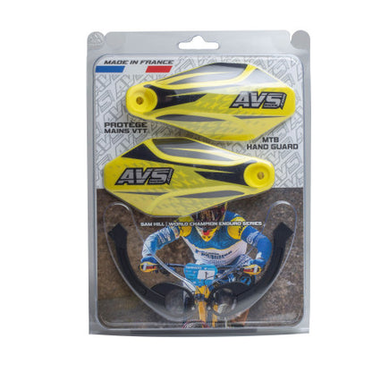 Handschutz AVS KIT DECO Alu-Strebe Gelb/Schwarz