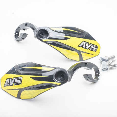 Handschutz AVS KIT DECO Alu-Lasche Schwarz/Gelb