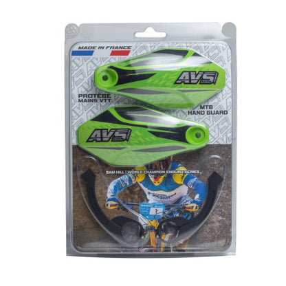 Handschutz AVS KIT DECO Alu-Lasche Hellgrün/Schwarz