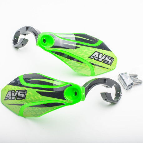 Handschützer AVS KIT DECO Alu-Lasche Grün/Schwarz