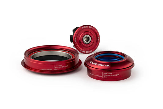 Semi-integrierter konischer Steuersatz CANE CREEK Hellbender 70 1"1/8-1.5" ZS44/ZS56 Rot