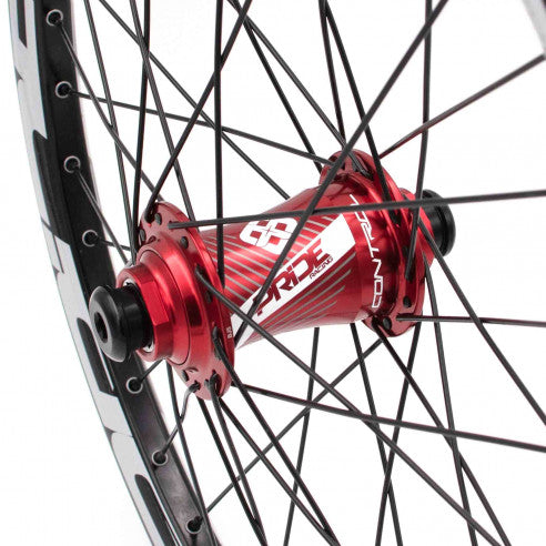 Laufrad-Paar PRIDE 20" (406mm) Control V1 Disc Achsen 20/10mm Rot