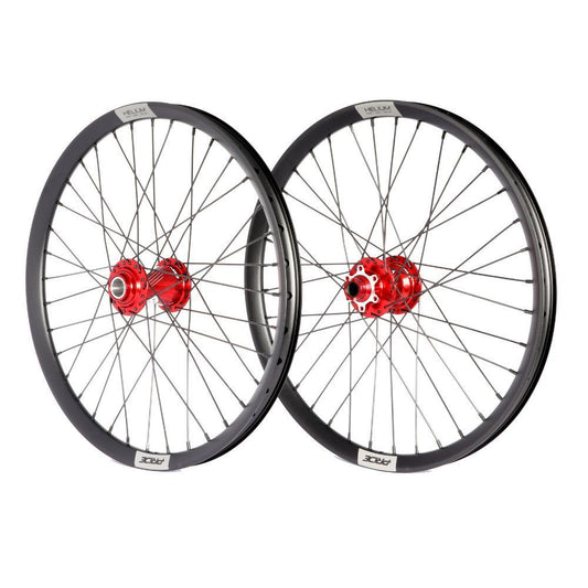 PIRDE 20" (406mm) Laufradsatz Control V1 Helium M24 Achsen 20/10mm Rot