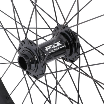 PRIDE Wave Gloss White Matrix Laufradsatz 20" (406 mm), 20/15-mm-Achsen, Schwarz