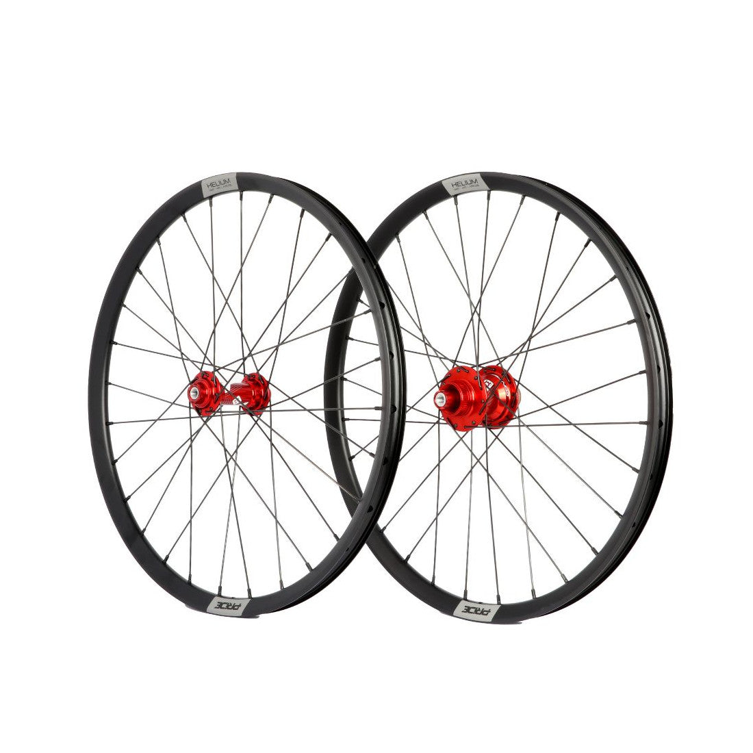 PRIDE Control V1 Helium M21 Laufradsatz 20" (451 mm), 10-mm-Achsen, Rot