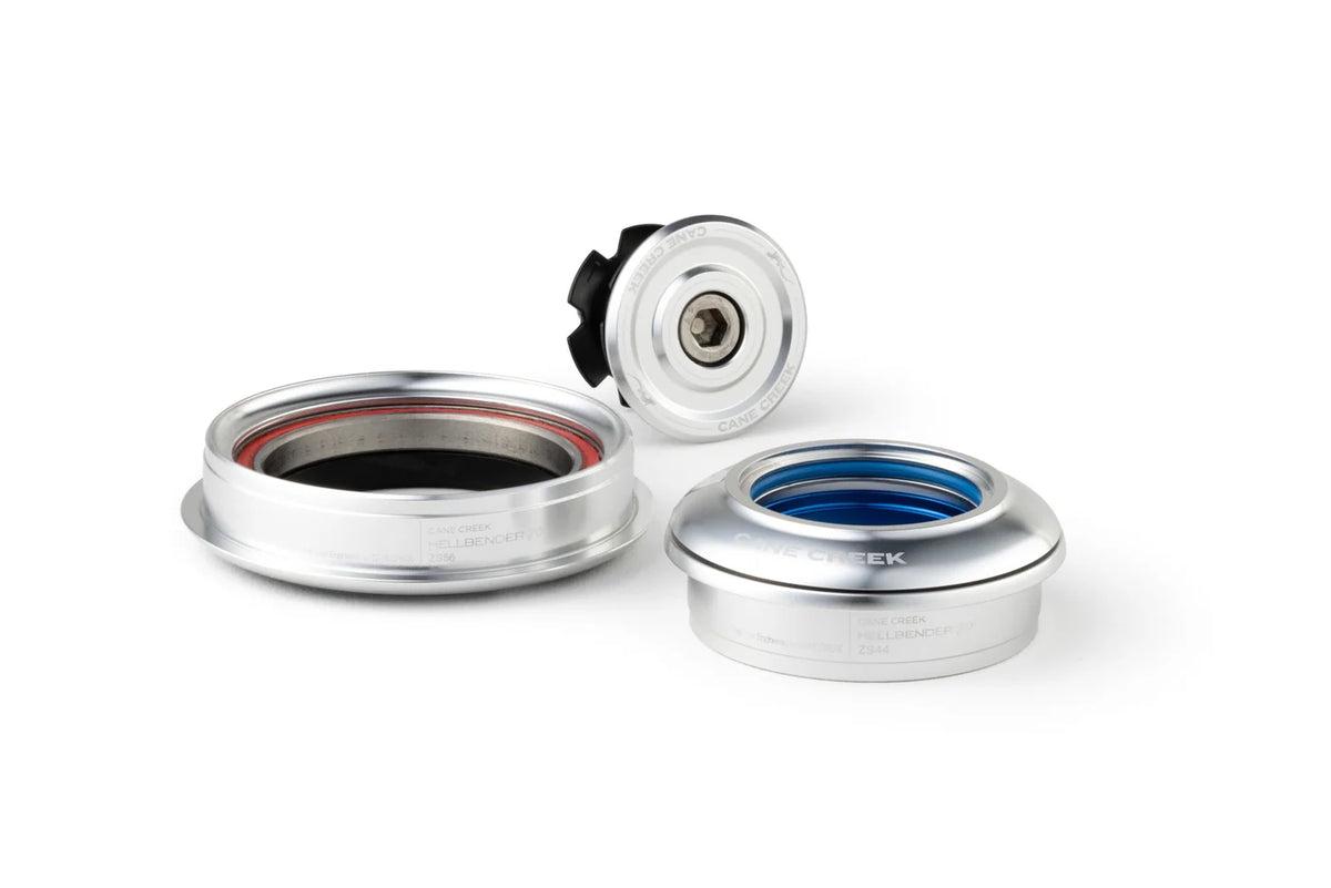 Semi-integrierter konischer Steuersatz CANE CREEK Hellbender 70 1"1/8-1.5" ZS44/ZS56 Silber