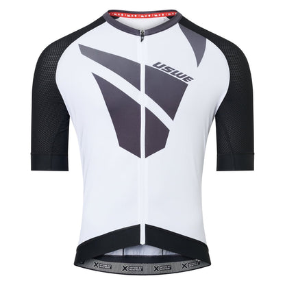 Kurzarm-Trikot USWE SKARP GRAVEL Weiß