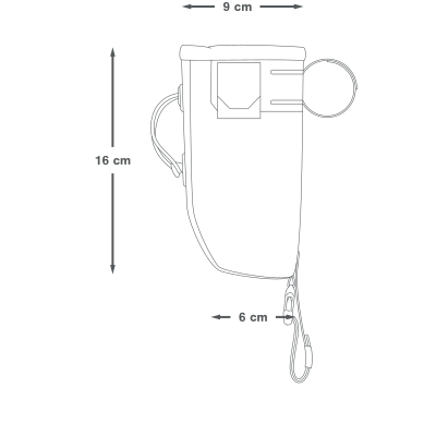 APIDURA BACKCOUNTRY FOOD POUCH Lenkertasche 0.8 L Schwarz Grau