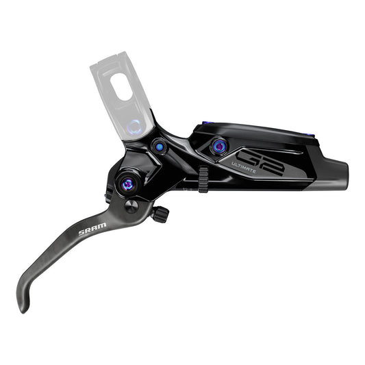 SRAM G2 Ultimate (A2) Vollständiger Hebel Schwarz Brillant Rainbow Schrauben #11.5018.052.011