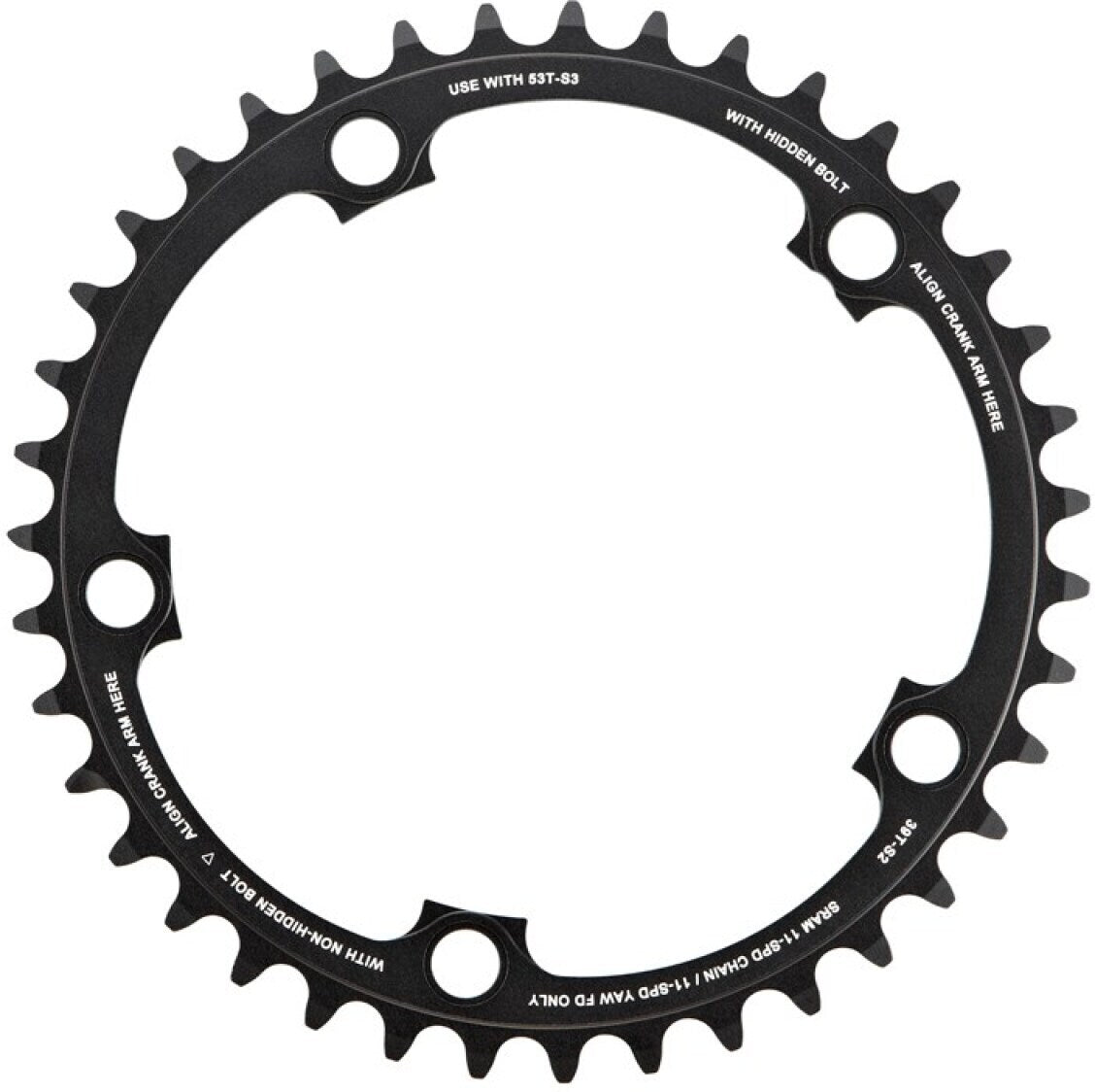SRAM RIVAL22 X-Glide R 11-fach-Innen-/Außenkettenblatt 110/130 mm
