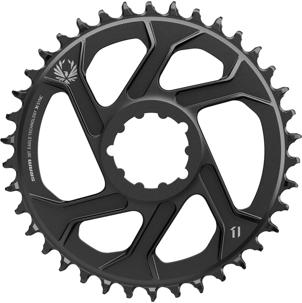 SRAM X-SYNC EAGLE 12-fach-Kettenblatt, Aluminium, Schwarz