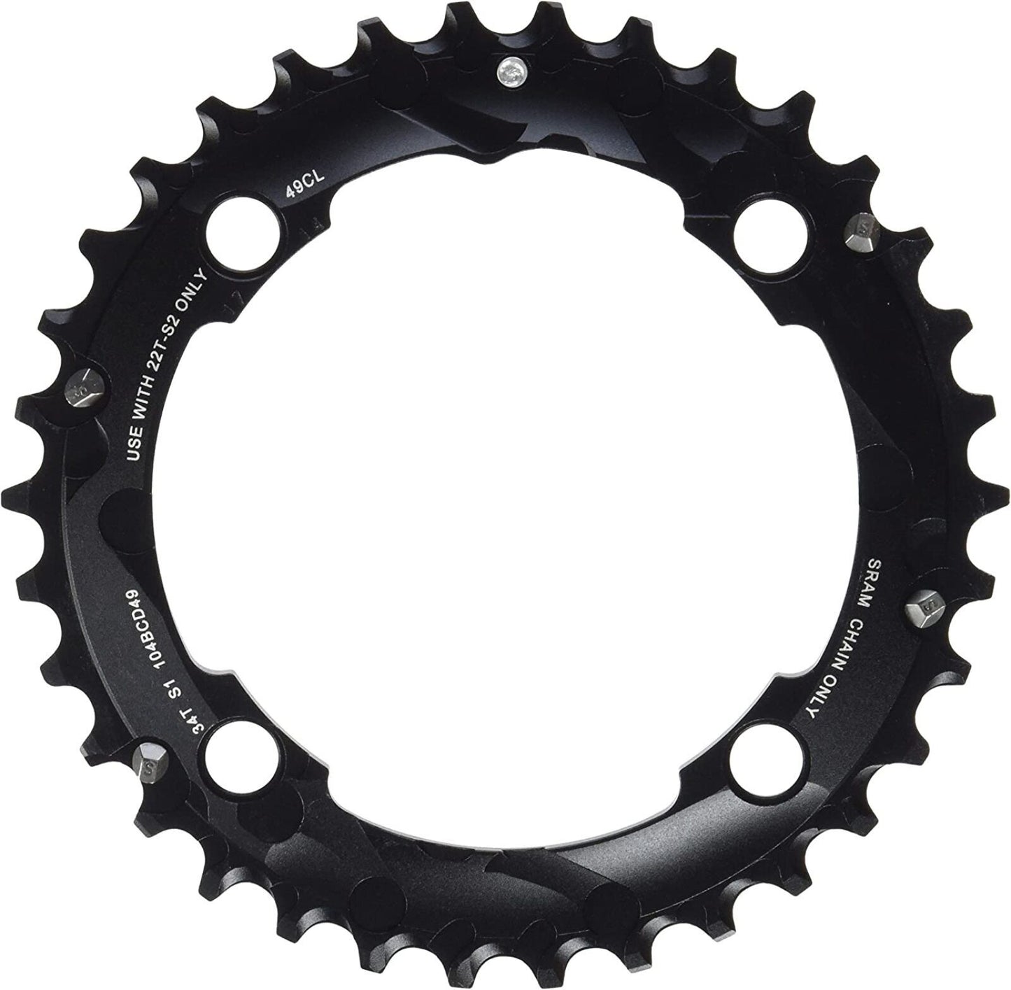 Kettenblatt Außen SRAM MTB 104BCD 10-fach 4 Löcher 104mm