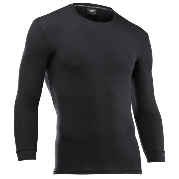 Unterwäsche NORTHWAVE SURFACE MERINO Langarm Schwarz