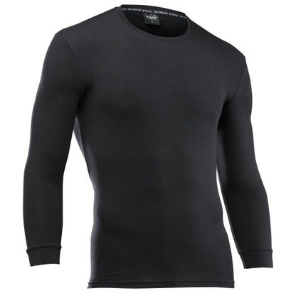 NORTHWAVE SURFACE MERINO Langarm-Unterhemd in Schwarz