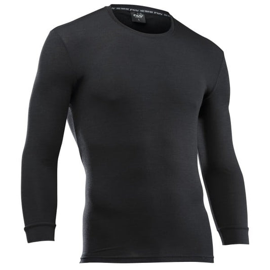 Unterwäsche NORTHWAVE SURFACE MERINO Langarm Schwarz