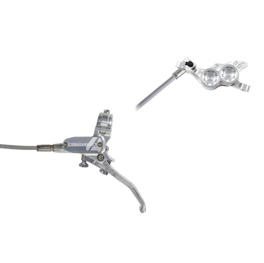 Bremse Avant HOPE TECH 4 E4 BRAIDED Durite Aviation Silber