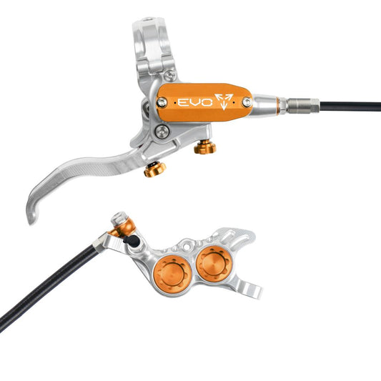 Bremse Hinten HOPE TECH 4 EVO GR4 Silber/Orange