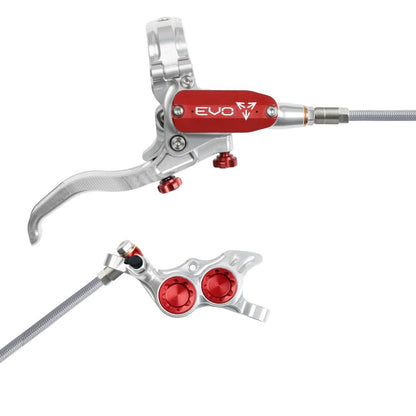 Hinterradbremse HOPE TECH 4 EVO TR4 Aviation Silber/Rot