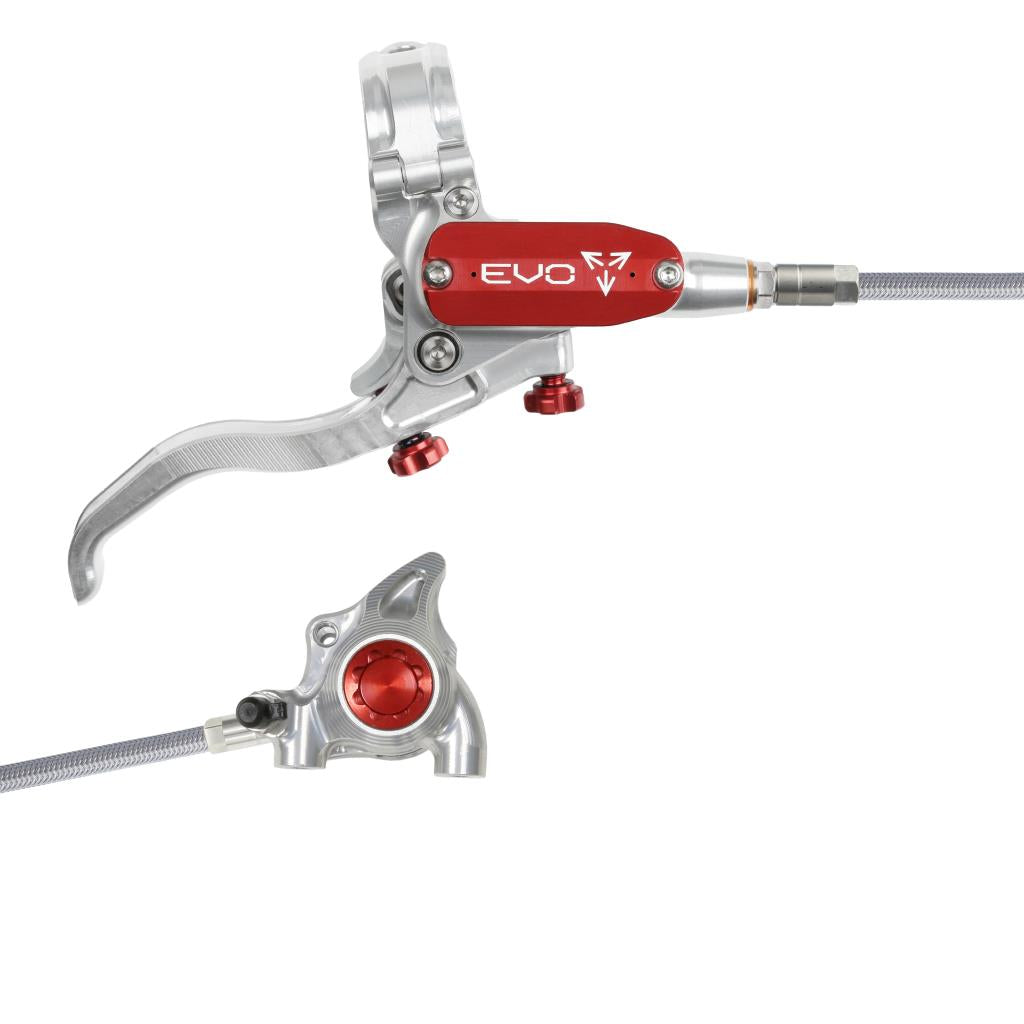 Bremse Hinten HOPE TECH 4 EVO X2 FM Aviation Silber/Rot