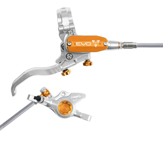 Bremse Hinten HOPE TECH 4 EVO X2 PM Aviation Silber/Orange