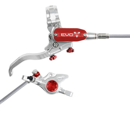 Hintere Bremse HOPE TECH 4 EVO X2 PM Aviation Silber/Rot