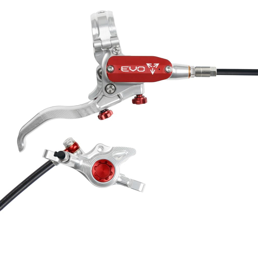 Bremse Hinten HOPE TECH 4 EVO X2 PM Silber/Rot