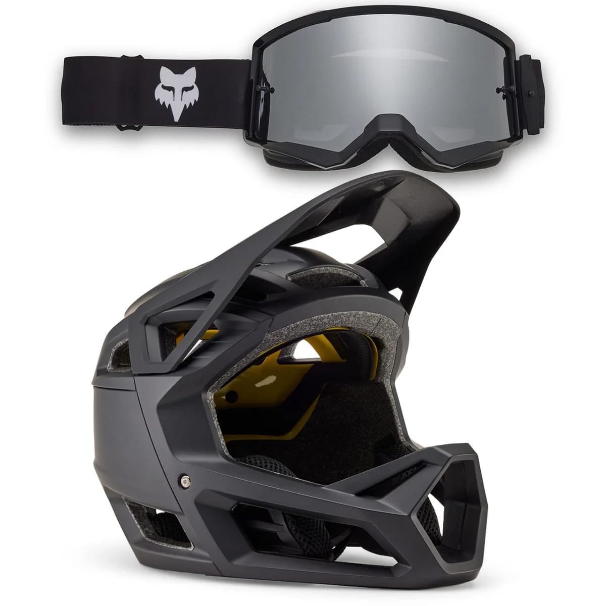 FOX Combo: Helm PROFRAME MATT MIPS + Maske MAIN CORE SPARK Schwarz