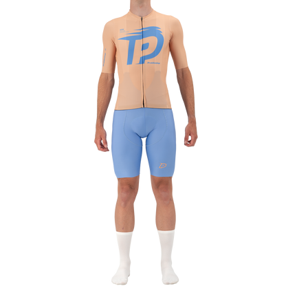 Trikot PROBIKESHOP By CHEF DE FILE Kurzarm Beige