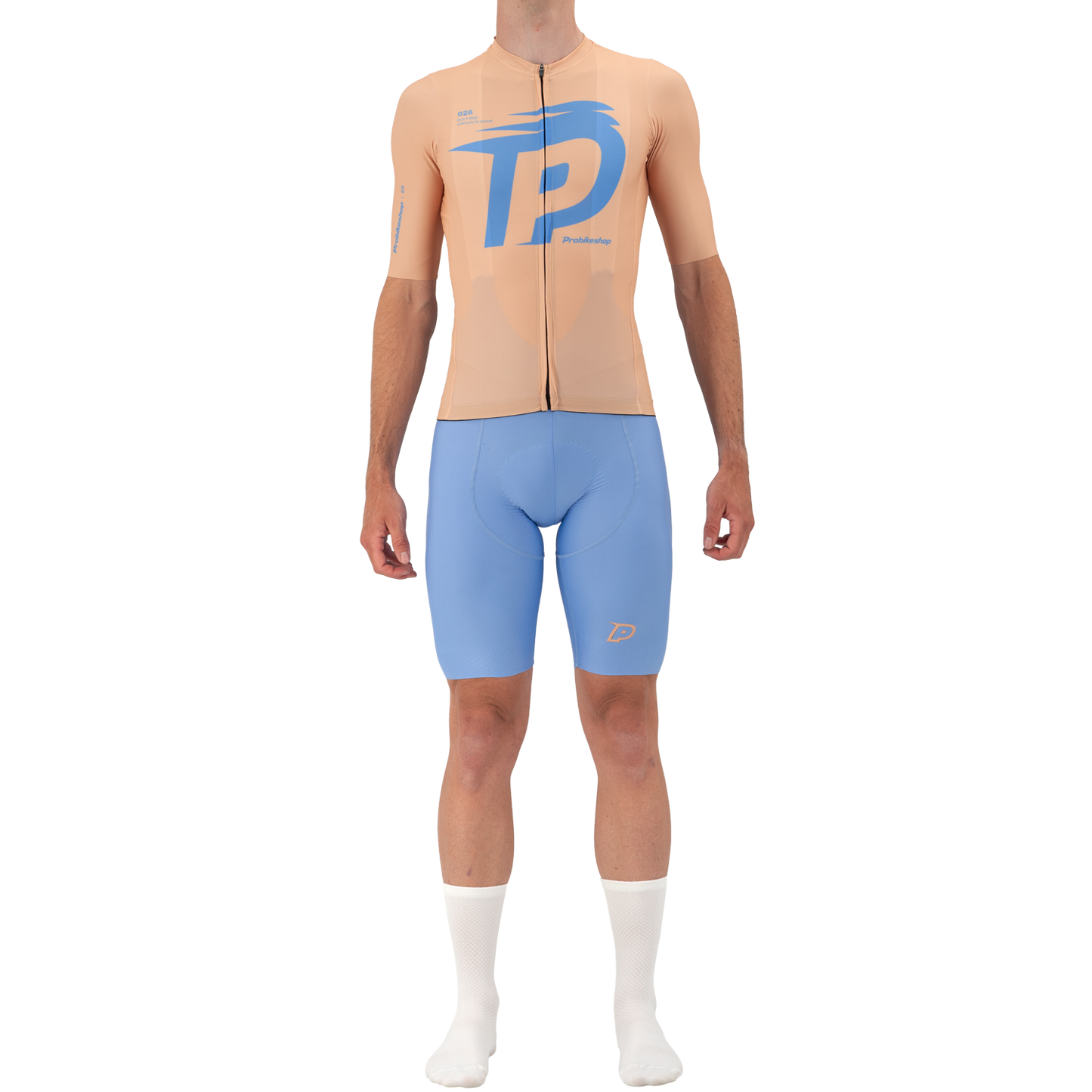 Kurze Trägerhose PROBIKESHOP Blau