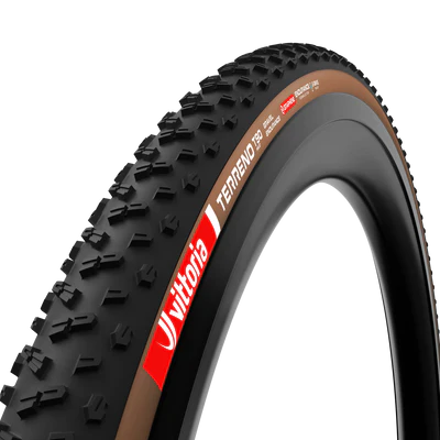 Reifen VITTORIA TERRENO T90 MUD 700x45c Gravel Endurance Tubeless Ready Weich Braun