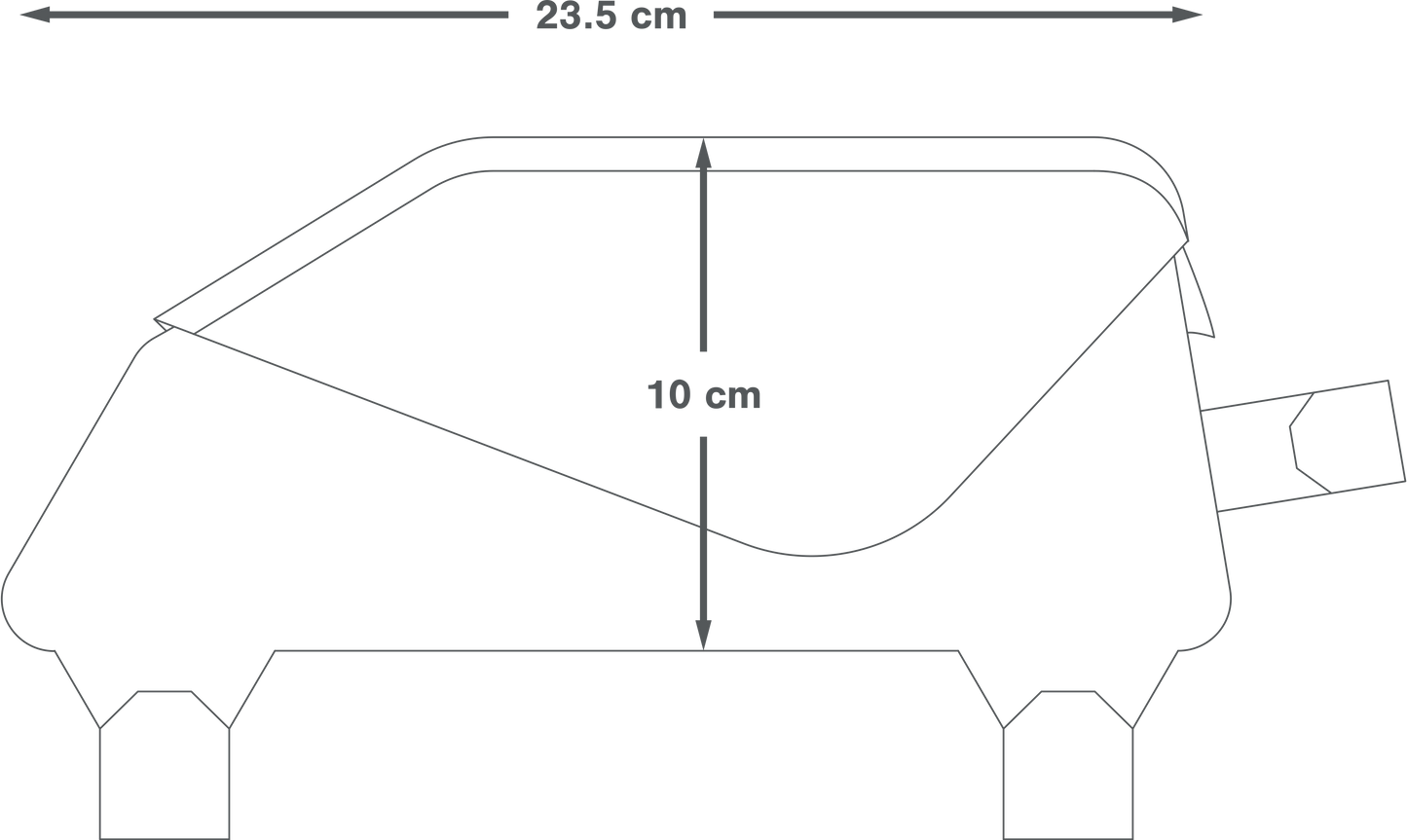 Rahmentasche APIDURA RACING TOP TUBE PACK 1 L Schwarz
