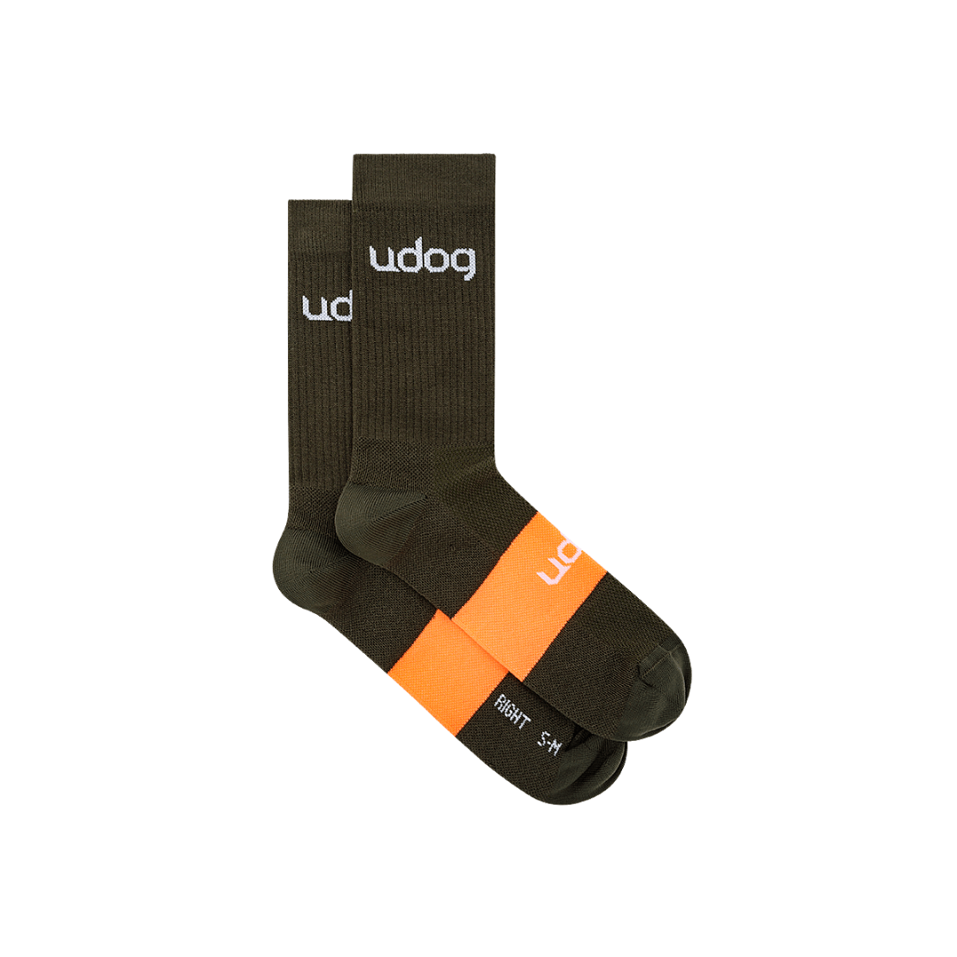 UDOG GRAVEL Socken Schwarz/Orange