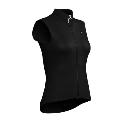 Ärmelloses Gilet ASSOS UMA GTV SPRING FALL S11 Damen Schwarz