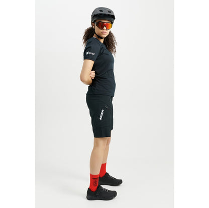 Short USWE HYBRID MTB Damen Schwarz
